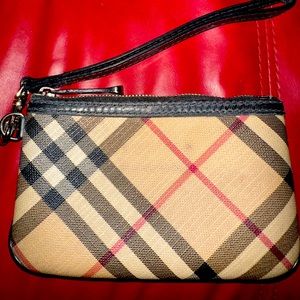 Authentic Burberry Nova Check Wristlet